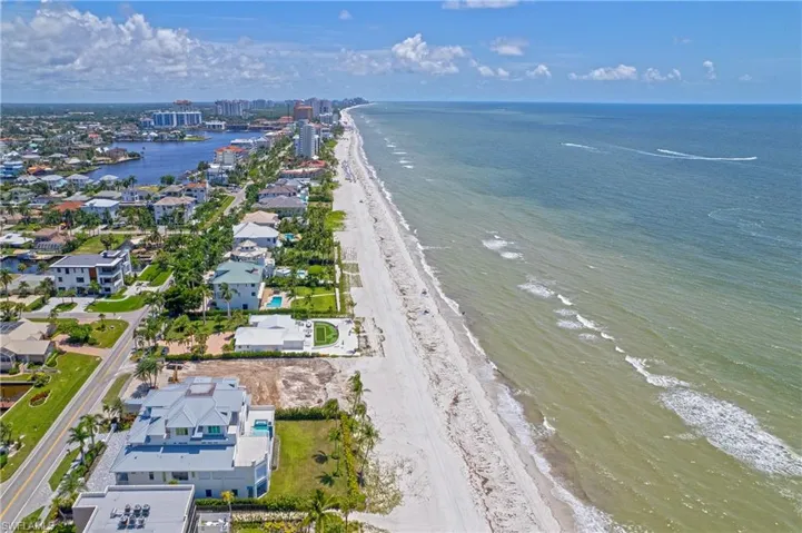 Beach just across the street