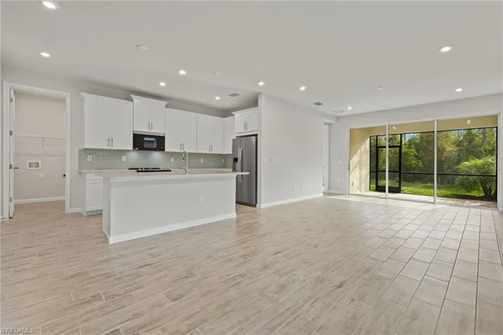View of Kitchen and Great Room From Dining