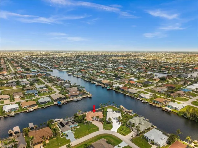 Aerial View of the home