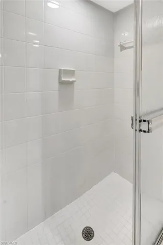 Shower in downstairs bathroom
