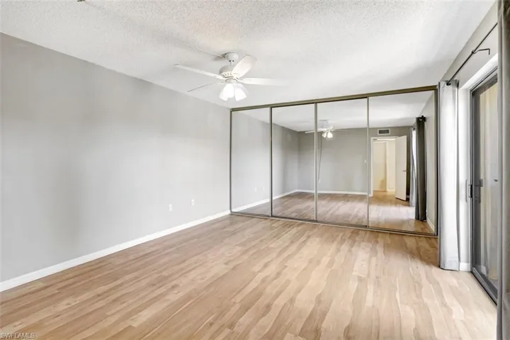 Large primary bedroom with large closet