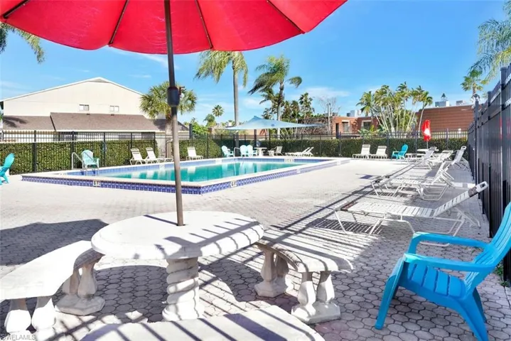 Community pool just steps from your front door