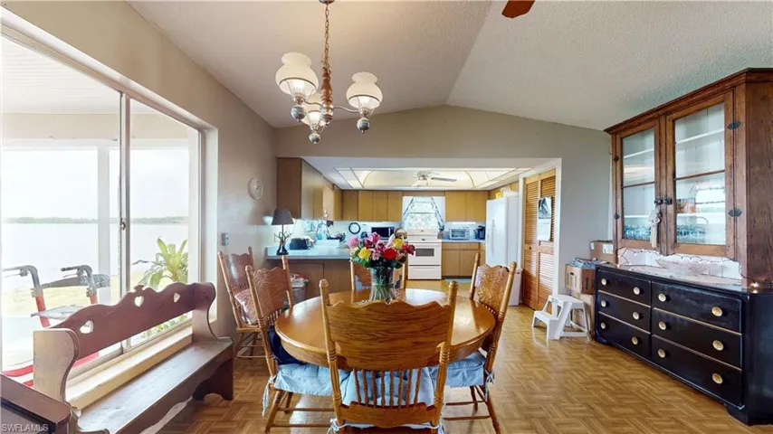 Dining and kitchen view