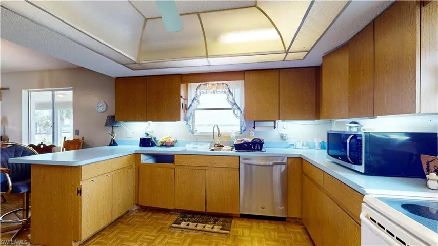 Kitchen view of lake