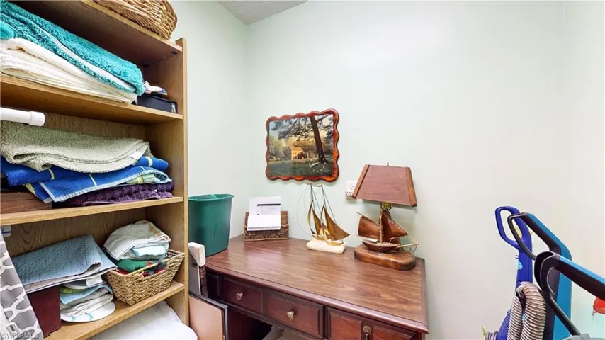 Closet in laundry room