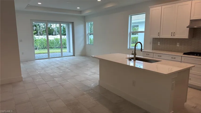 Open-concept floor plan