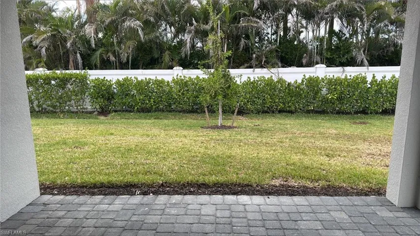 Beautiful, private backyard area with lush landscaping