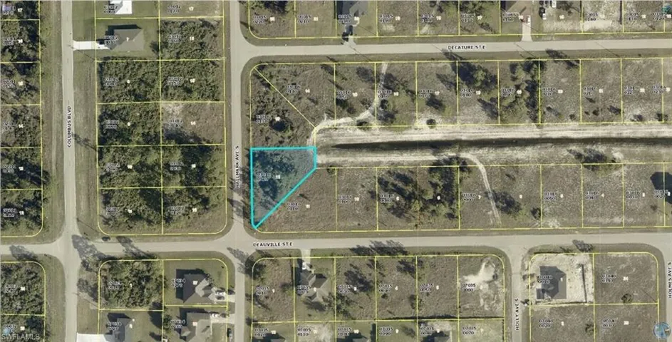 Aerial view of property's location featuring property boundaries highlighted