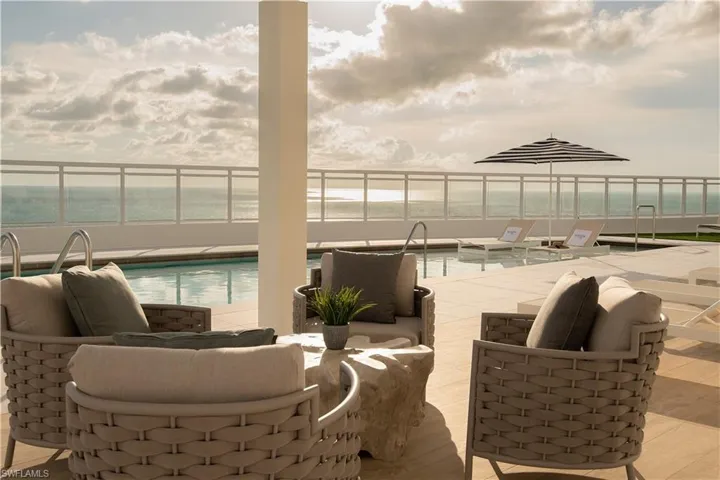 View of patio / terrace featuring an outdoor hangout area and a community pool
