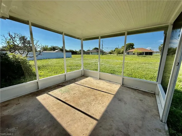 Screened lanai