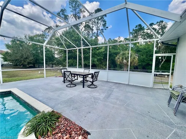 Spacious patio area for sunning and grilling.