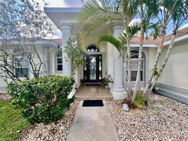 Entry to front doors.
