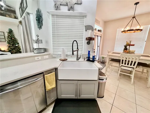 Oversized sink.