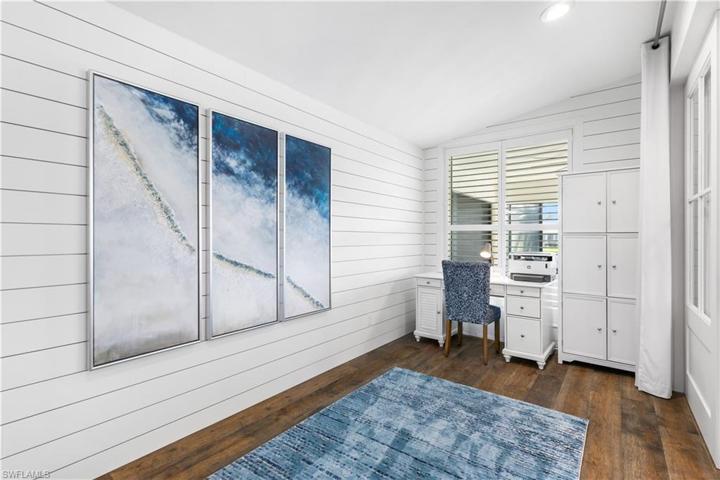 Office/den has views of the lake to enjoy while you work.