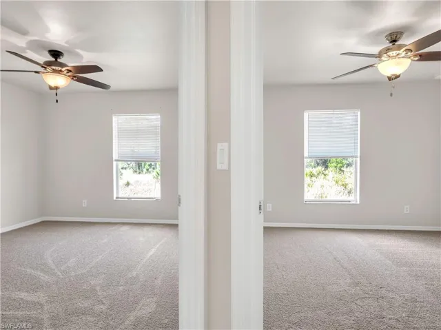 Both bedrooms empty unfurnished