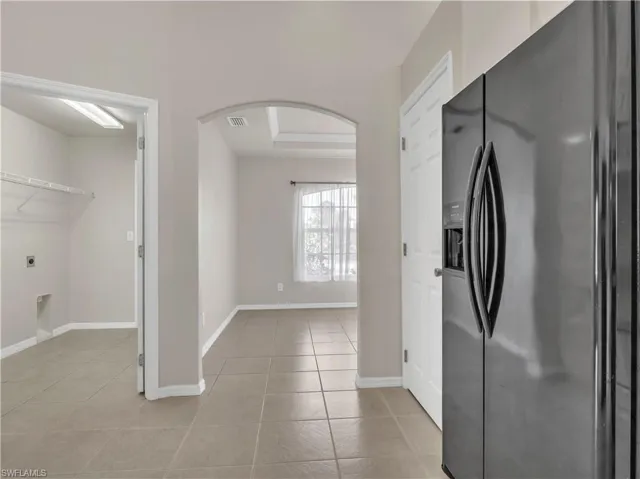 Kitchen with view of Den (office)
