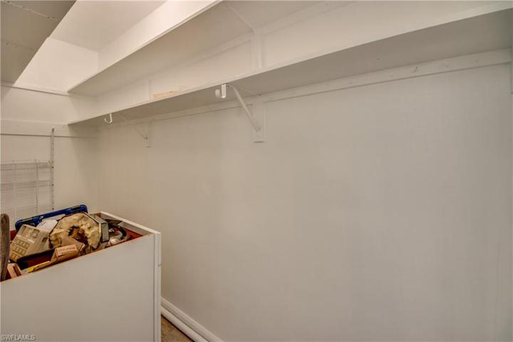 Storage inside unit