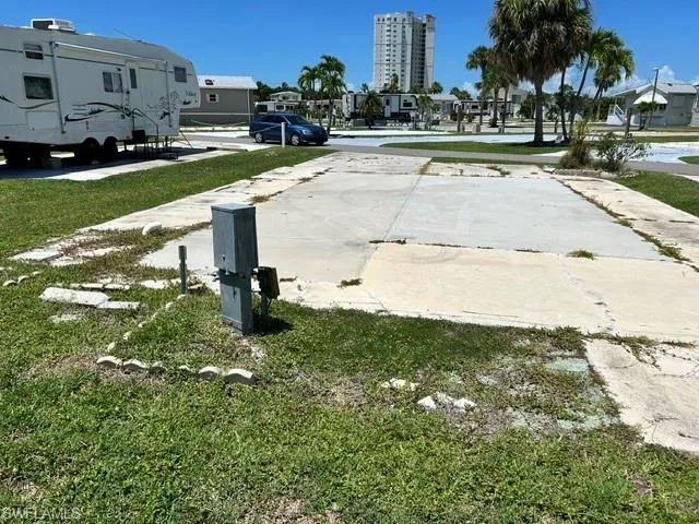 rear right of the lot