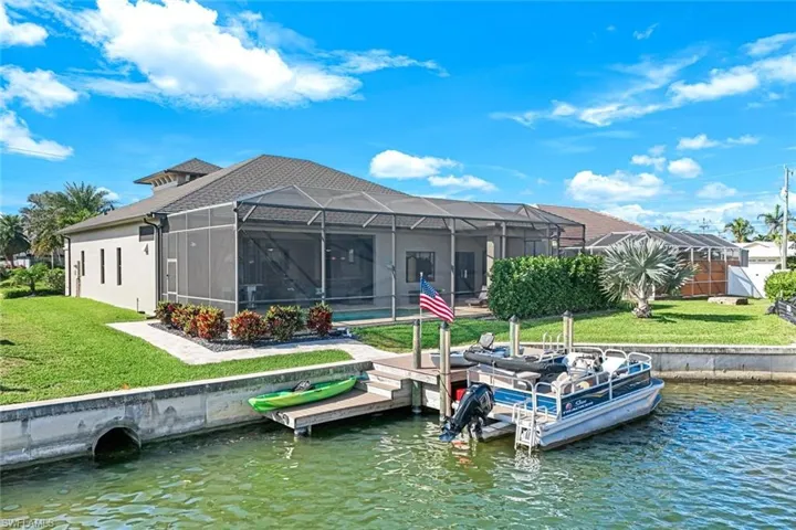 Back of home on lake