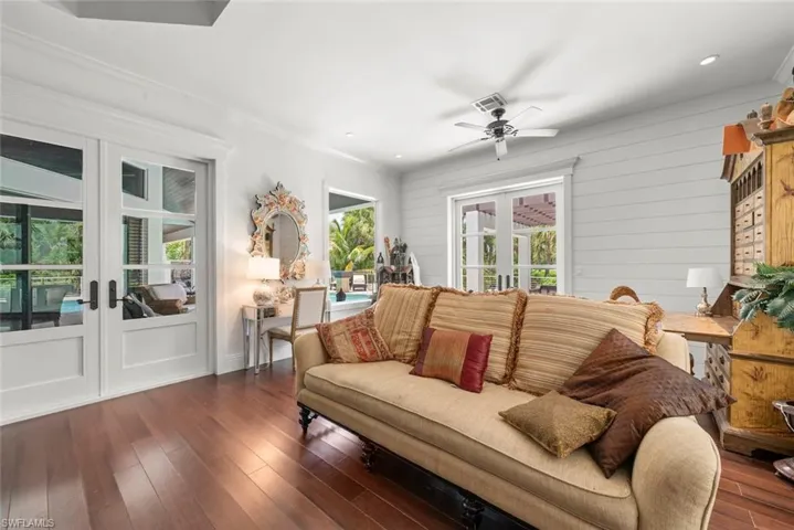 Primary Suite opens to the patio-pool area