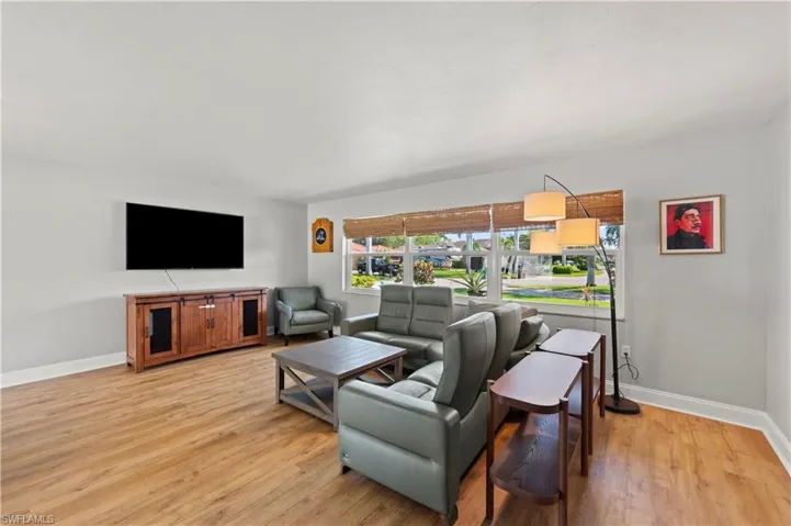Living room featuring light hardwood / wood-style floors