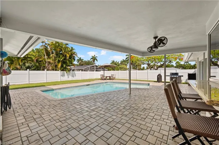 View of pool with a patio