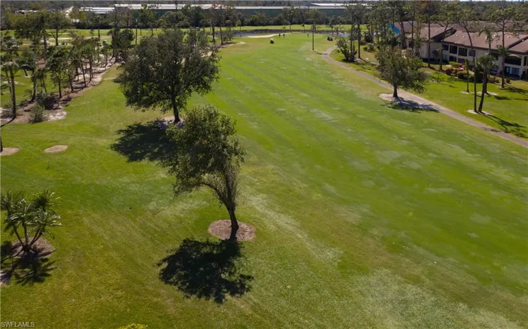 Aerial view directly behind unit