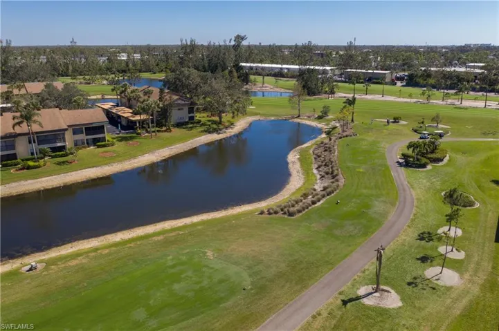 Aerial of Golf-course behind unit