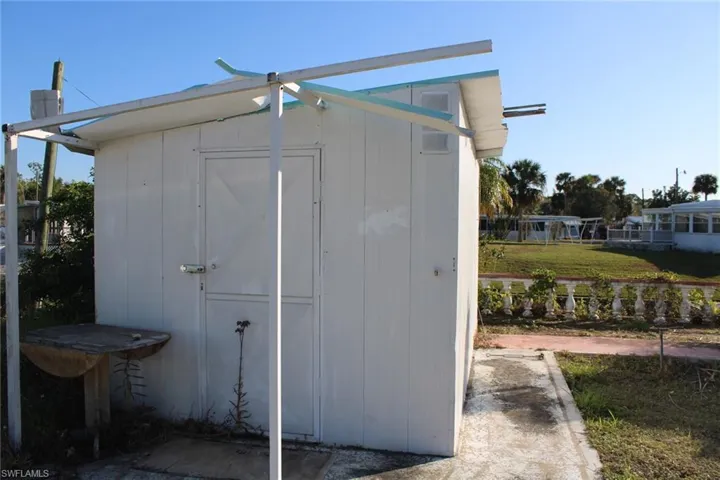 View of outbuilding