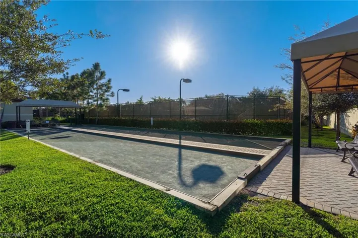 View of home's community with a patio area, a game area, and a gazebo