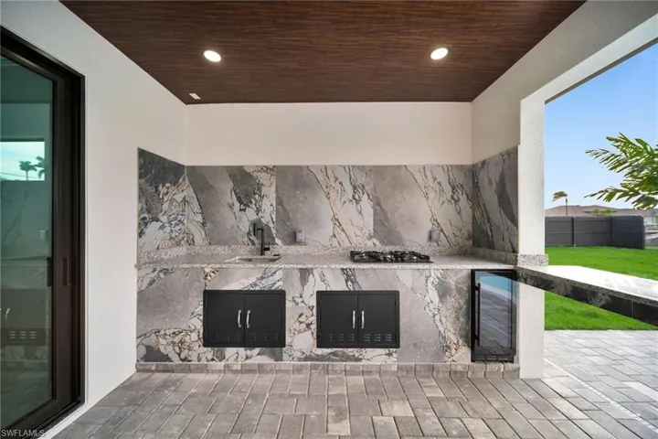 View of patio / terrace featuring a sink
