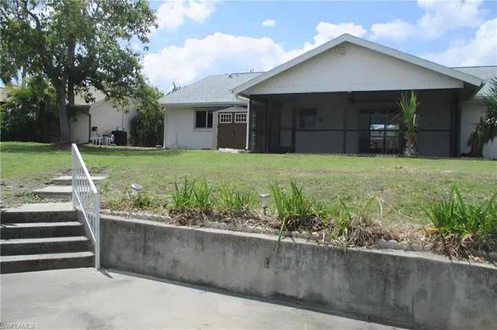 Backyard with Dock Area