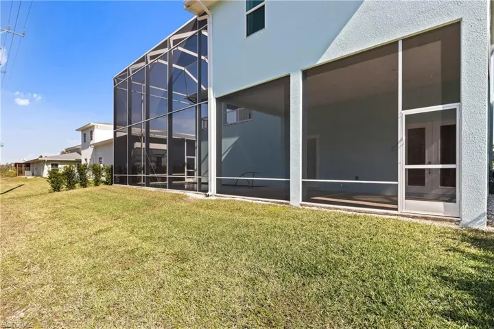 private backyard space
