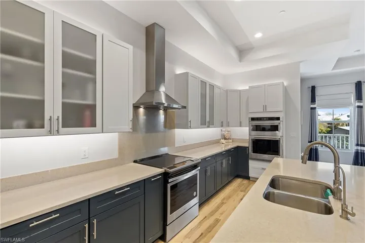 Custom cabinetry and lighting