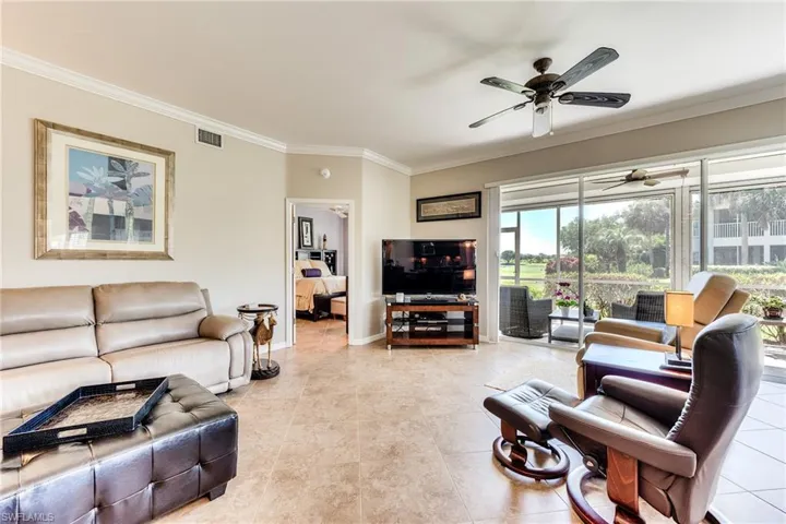 Spacious with tile flooring - no longer furnished as seen here