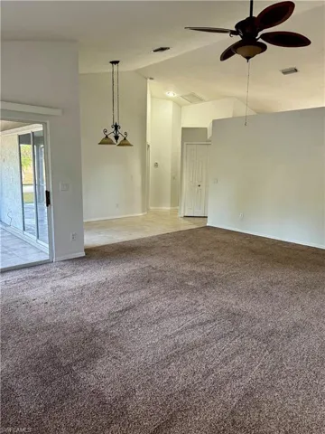 Freshly painted interior with all carpets just cleaned.