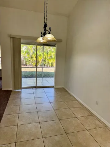 Pocket sliding doors to large tiled lanai