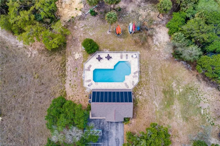 Solar Heated Community Pool and modest clubhouse