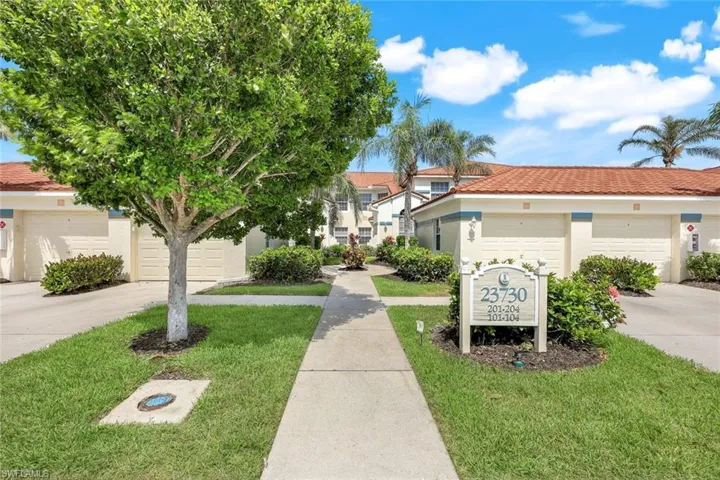 Front entrance to 23730 Eddystone #202 in Lighthouse Bay at The Brooks