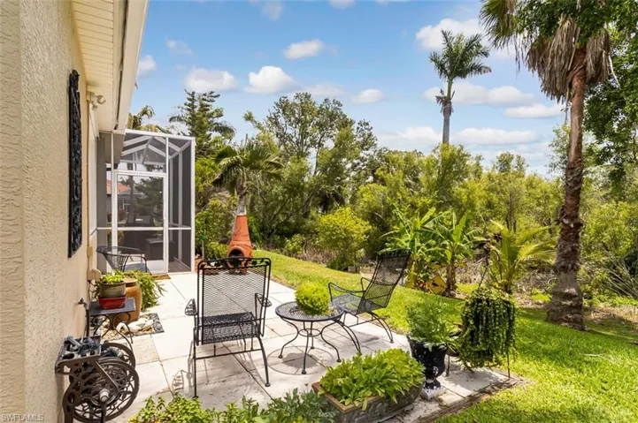 View of patio