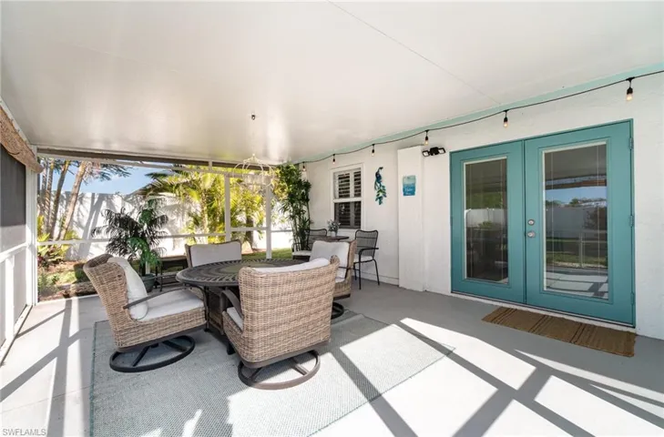 Now this is the screen porch ot have your coffee!