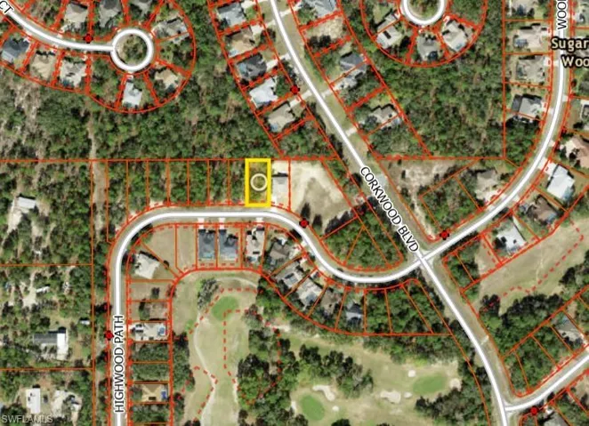 Map of property location featuring property boundaries highlighted