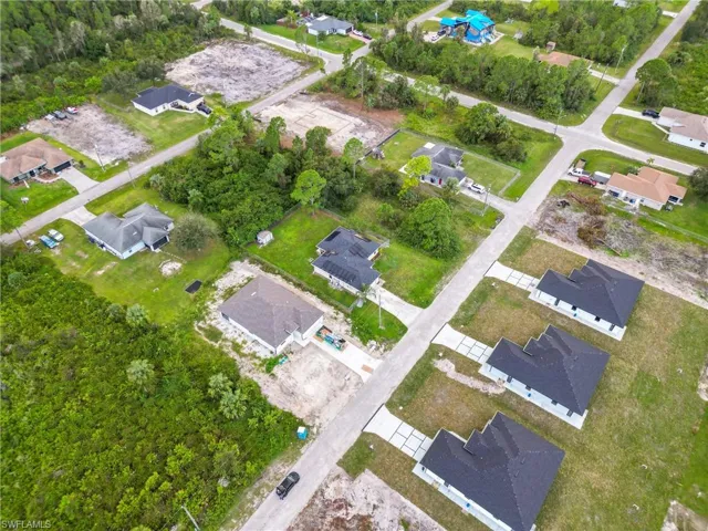 Birds eye view of property
