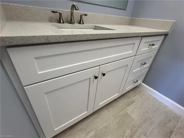 Bathroom featuring vanity
