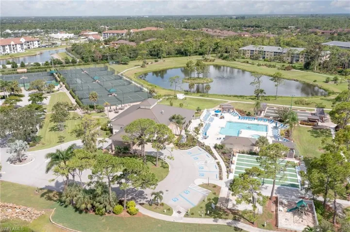 Clubhouse, tennis courts, shuffleboard courts, lap pool and bocce courts.