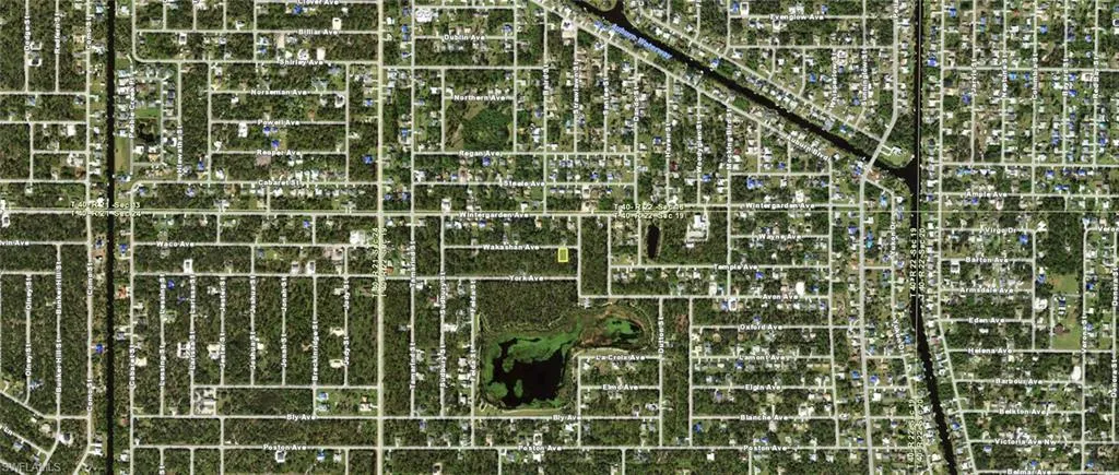 Aerial view of property's location
