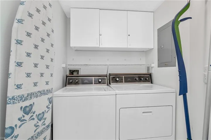 laundry room in the condo