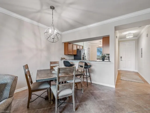 Dining area outside the kitchen