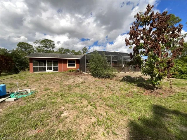 rear view of the home