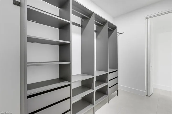 View of spacious closet